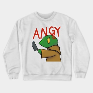 Angry Tonberry, Zombie Cheshire Productions Emote Crewneck Sweatshirt